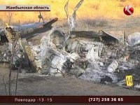  Обломки сгоревшего в Жамбылской области вертолета Ми-2 доставлены в Тараз 