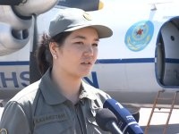  В ряды Национальной гвардии Казахстана впервые вступила девушка-пилот 